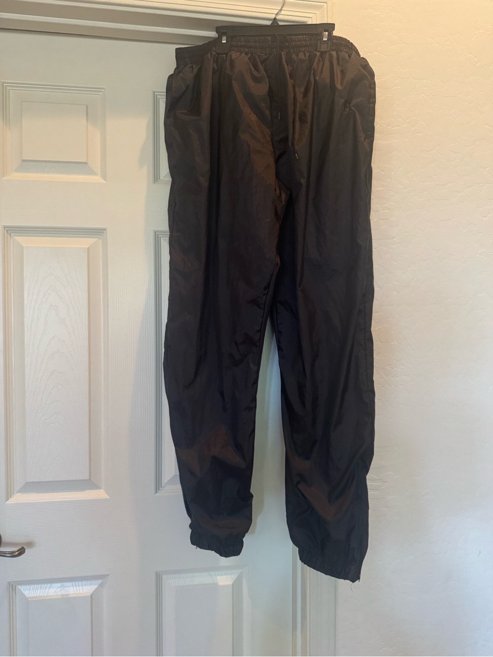 BIKE brand wind track pants black size men’s large lightly lined with pockets
